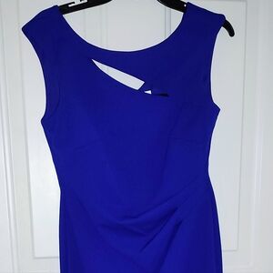 Elegant Blue Strapless Dress